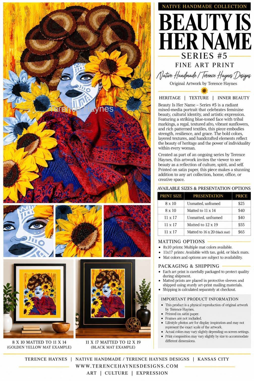BEAUTY IS HER NAME - Series #5 by Native Handmade / Terence Haynes Designs