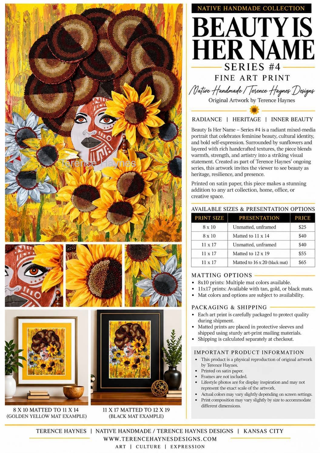 BEAUTY IS HER NAME - Series #4 by Native Handmade / Terence Haynes Designs