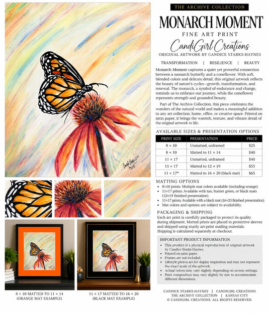 The Monarch Moment — Fine Art Print by CGC