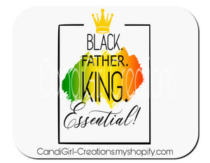 Mouse Pad - Essential Black Father King Essential