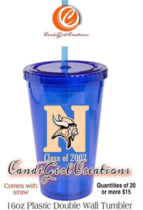 Class of 2002 Omaha North High Double Wall Tumbler