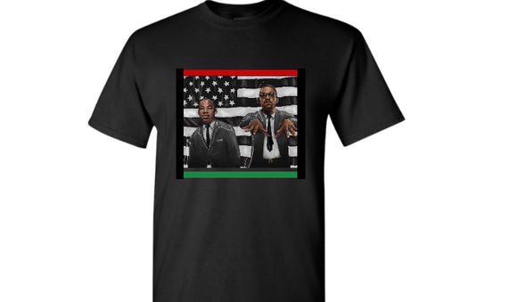 MLK and Malcolm X Short Sleeve Shirt