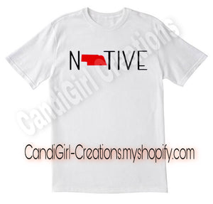 Nebraska Native White Tshirt